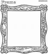 Coloring Frame Frames Pages Print Clipart Cliparts Library sketch template