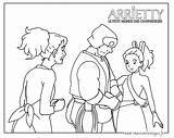 Arrietty Coloriages Chapardeurs Arietty sketch template