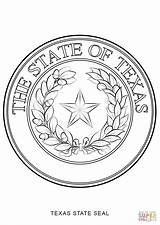 Texas State Seal Coloring Pages Symbols Printable American Flag Native Color Patriotic Seals Title Clip Drawing Getdrawings Getcolorings Colorings University sketch template