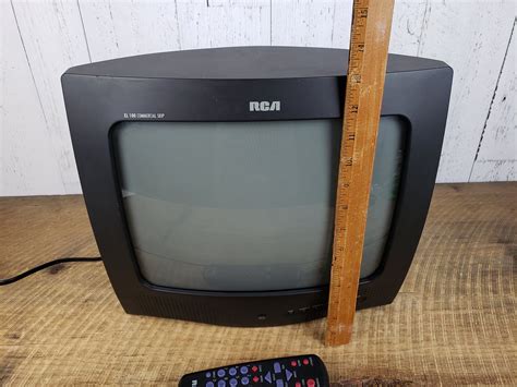 vintage  rca portable color tv  remote control black etsy canada