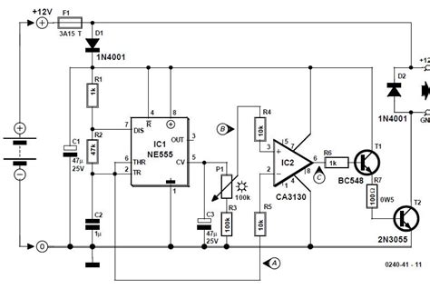 direct current dimmer schematic circuit diagram