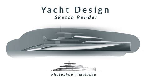 yacht design sketch render sketch photoshop yachtdesign