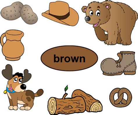 color brown worksheets  preschool color brown worksheets