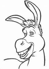 Coloring Shrek Drawings Donkey Fiona Movie sketch template