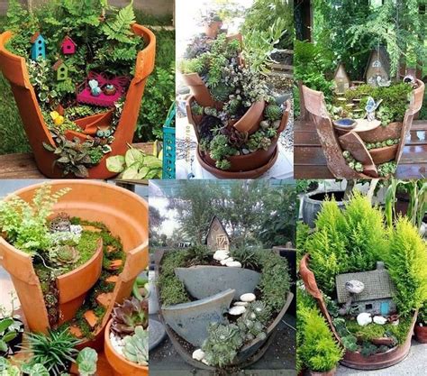 kleine tuintjes om met de kinderen te maken tuin projecten fairy garden ideas diy tuinpotten