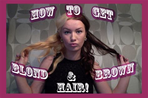 how to dye your hair half blonde half brown hair coloring tutorial 2 ways youtube