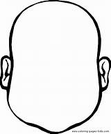 Outline Head Clipart Face Cliparts Library Coloring sketch template