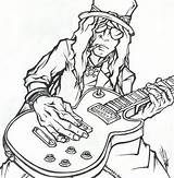Desenhos Guns Slash Banda Bandas Inspirados Rockeiros Revolver Rosen Slipknot Jovi Interne sketch template