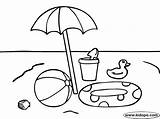 Beach Coloring Pages Umbrella Toys Clipart Colouring Kids Color Ball Printable Coloringpagesfortoddlers Play Fun Summer Library Sheets Adults Print sketch template