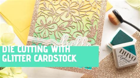creating cards  glitter cardstock youtube