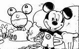 Coloring Mickey Mouse House Pages Club Wecoloringpage Popular Coloringhome sketch template