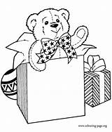 Bear Teddy Coloring Pages Clipart Printable Christmas Cute Library sketch template