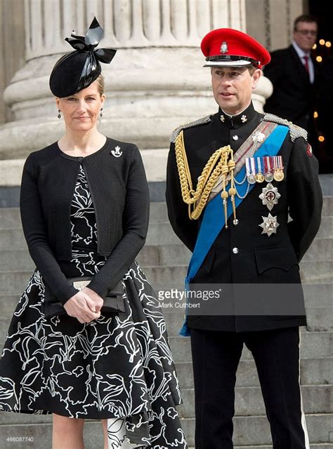 prince edward earl of wessex and sophie countess of wessex during a