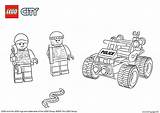 Coloring Police City Pages Lego Atv Printable Book Patrol Car Print Wars Star Rocks Sheets sketch template
