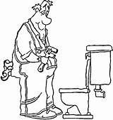 Fontanero Klempner Plumber Toilette Paracolorear Fontaneros Plumbing sketch template