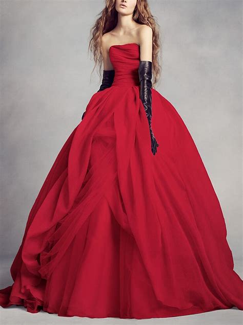 red wedding dresses   showstopping  shoppable