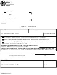 hhsc form   fillable   fill  application acknowledgement texas