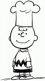 Charlie Brown Thanksgiving Peanuts Clipart Coloring Chef Pages Snoopy ブラウン チャーリー スヌーピー Characters Comic Color Christmas Butternut Bread Printable Promotions sketch template