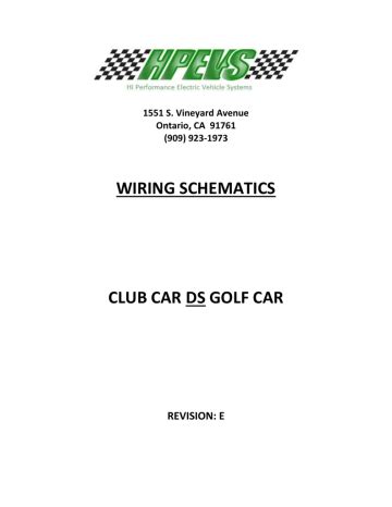 wiring schematics club car ds golf car manualzz