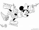 Minnie Skating Disneyclips Skates Pixels sketch template