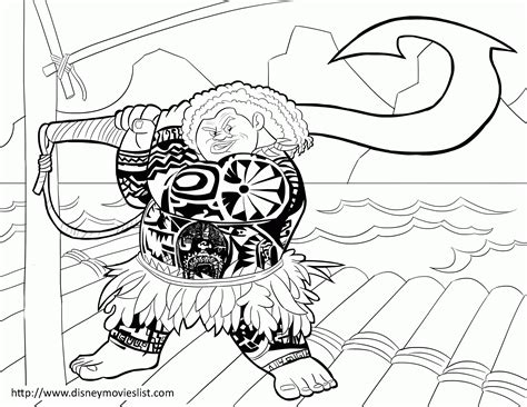 moana boat coloring page clip art library