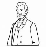 Lincoln Abraham Drawing Cartoon Clipart Coloring Clipartbest Head Figure Clip Sketch Cliparts sketch template