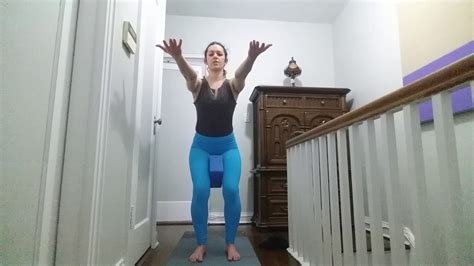 grounding yoga practice  chair pose uttkatasana pt youtube