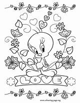 Coloring Pages Tweety Bird Printable Colouring Print Laugh Live Heart Books Color Clipart Shape Adults Kids Comments Coloringhome Library Popular sketch template