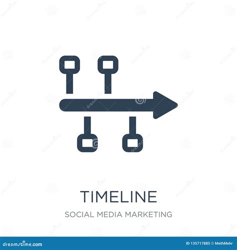 timeline icon  trendy design style timeline icon isolated  white