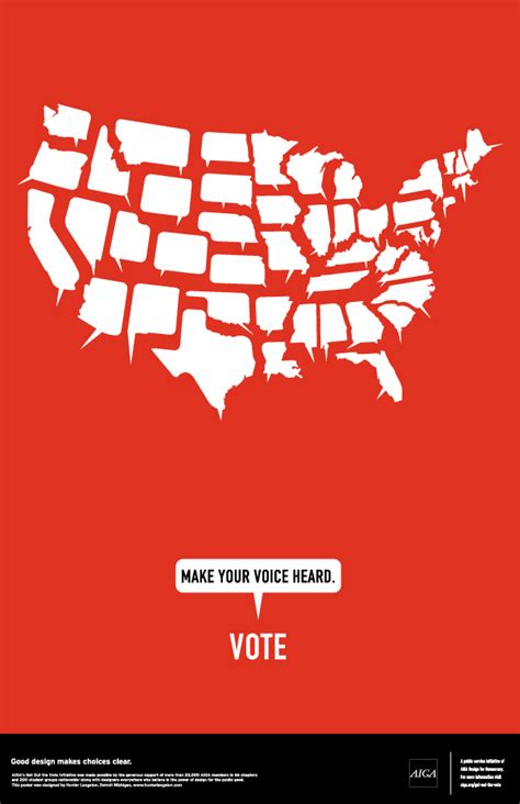aiga    vote poster hunter langston design