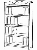 Drawing Bookshelf Bookcase Shelf Draw Coloring Pages Color Book Tocolor Bookshelves Simple Clip Drawings Large Board Books Paintingvalley Library Desenho sketch template