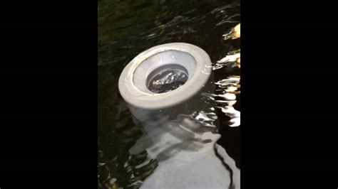 diy koi pond floating surface skimmer youtube