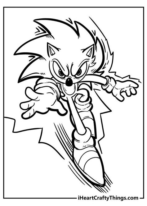 sonic  hedgehog coloring pages