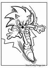 Sonic Hedgehog Printable sketch template