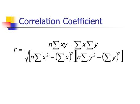 correlation coefficient definition formula