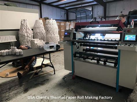 thermal paper slitting machine  making  rolls
