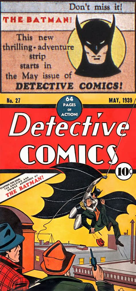 detective comics 27 may 1939 ~ this marks the first