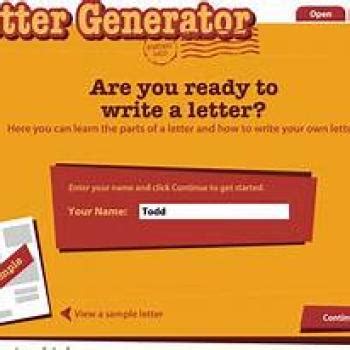 letter generator read write