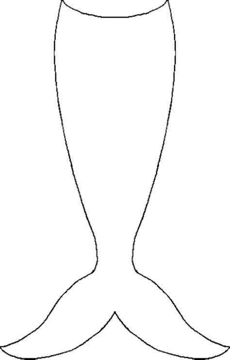 simple mermaid tail coloring page  worksheets coloring