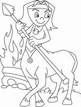 Centaur Campfire Kidsplaycolor sketch template
