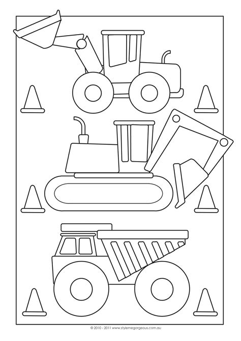 construction coloring pages  printable  construction coloring