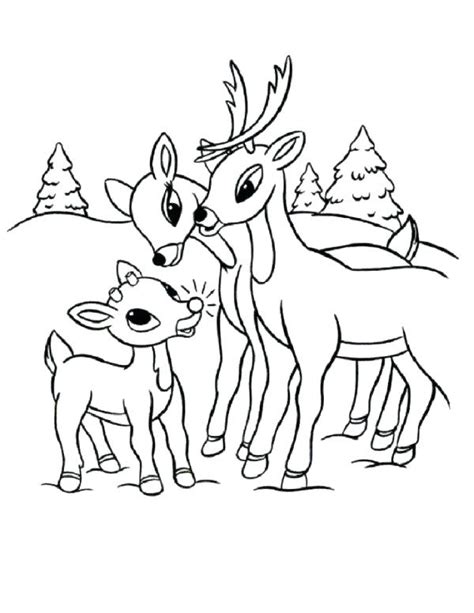 rudolph  clarice coloring pages  getcoloringscom  printable