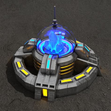 crystal powerplant sci fi building max