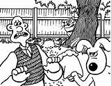 Coloring Pages Wallace Gromit Cook Turn sketch template