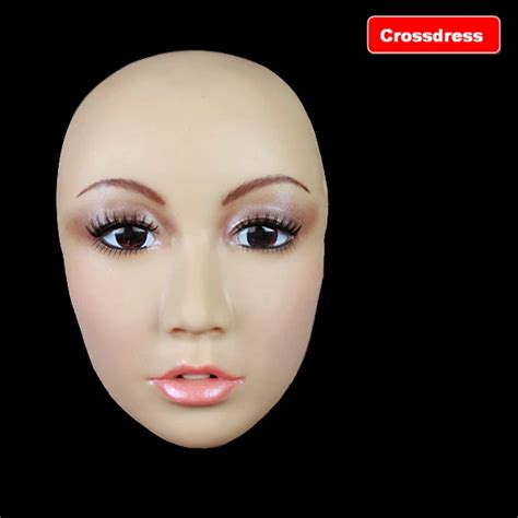 buy fh    silicone carnival mask crossdresser shemale masks human skin
