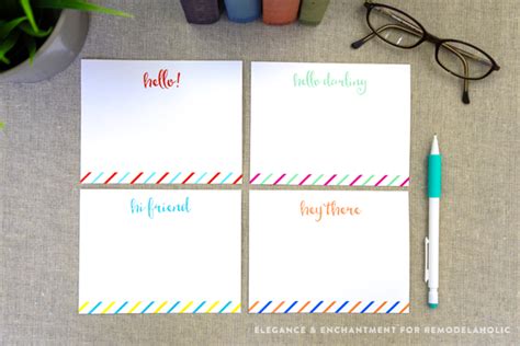 printable note cards