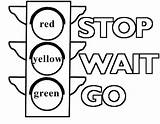 Traffic Coloring Light Pages Signs Getdrawings Printable sketch template