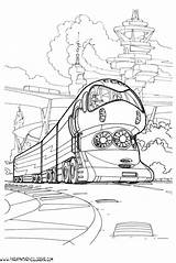 Transporte Futurista Futuro sketch template