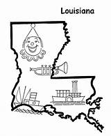 Louisiana Coloring State Map Pages Printables Outline Usa Kids Template Shape La Printable Go Book Print Next Back sketch template