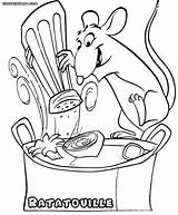 Ratatouille Coloring Pages Colorings Cartoon sketch template